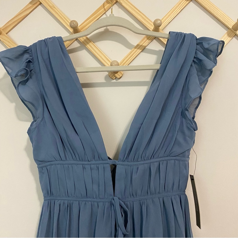 NWT Lulu’s I’m All Yours Chiffon Maxi Dress size XS - Picture 4 of 13